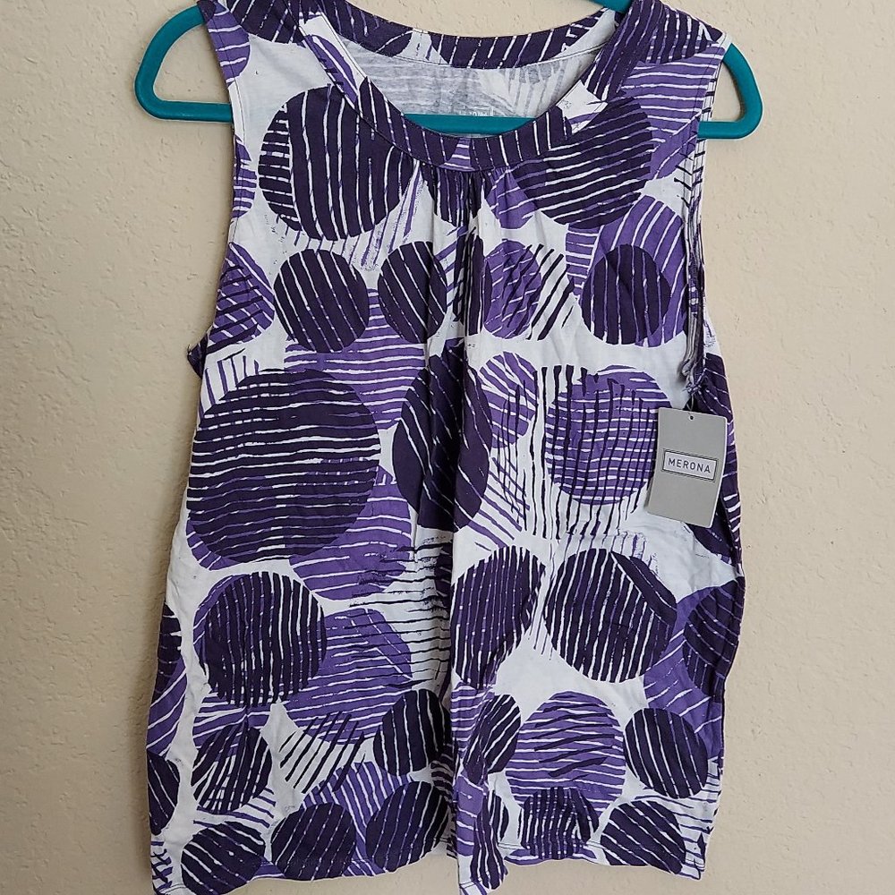 Purple Polka Dot Tank Top
